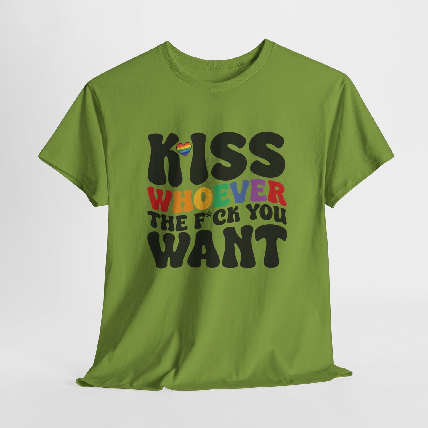 Gay Pride T-shirt - Kiss whoever the f*ck you want - Oversized #34