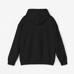 Zwarte oversized hoodie met capuchon, achterkant zonder opdruk
