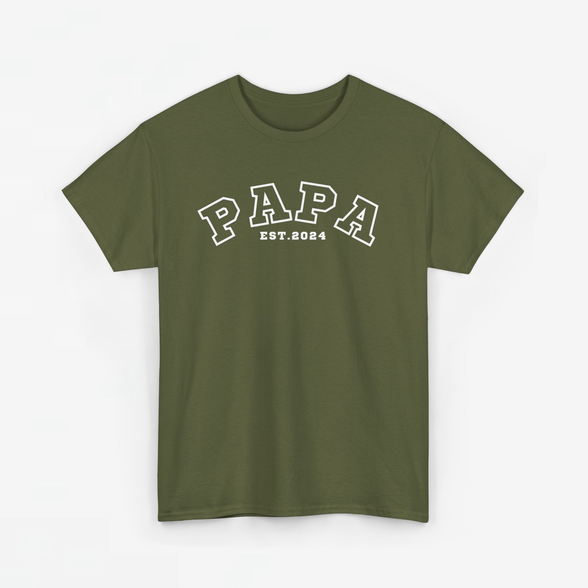 Gepersonaliseerde Vaderdag Papa Cadeau - T-shirt - Papa - EST [Jaar]
