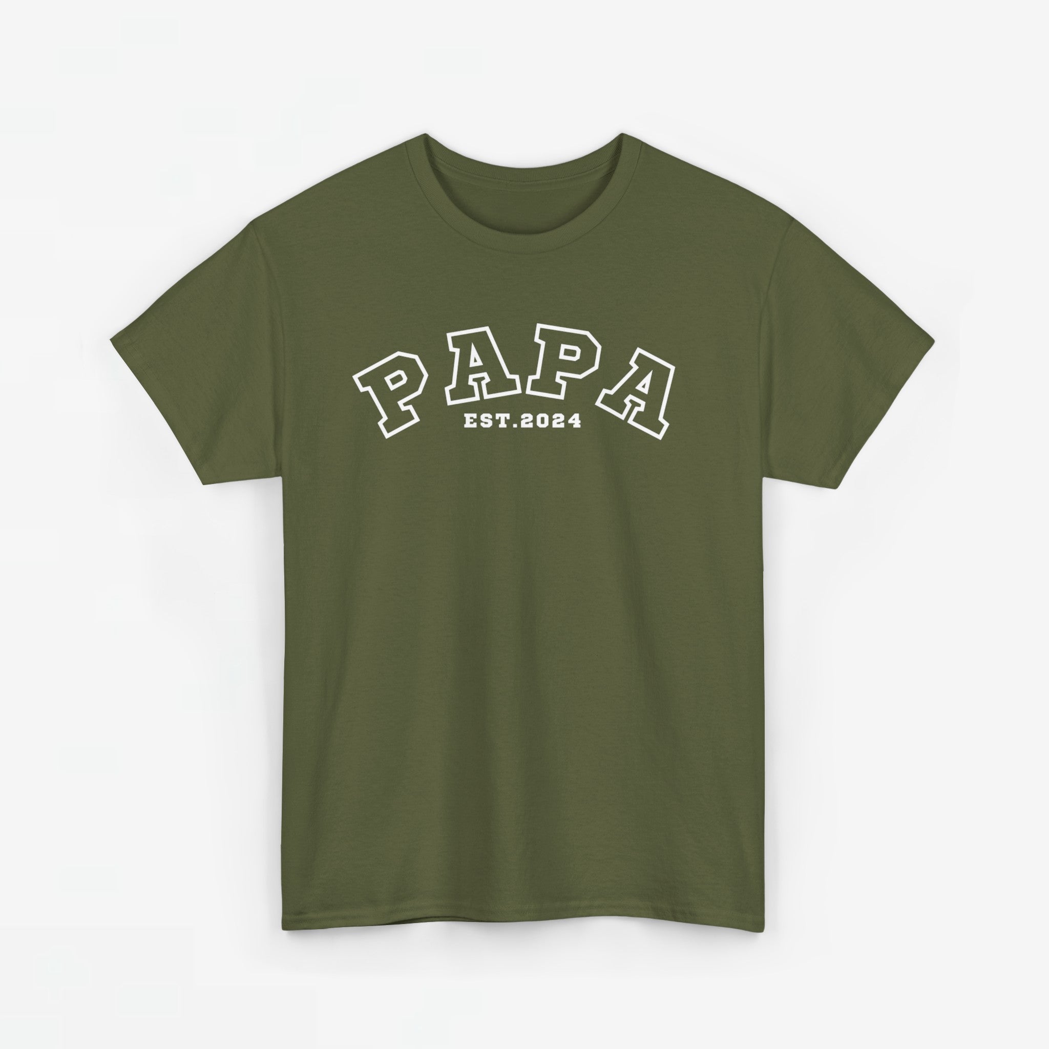 Gepersonaliseerde Vaderdag Papa Cadeau - T-shirt - Papa - EST [Jaar]