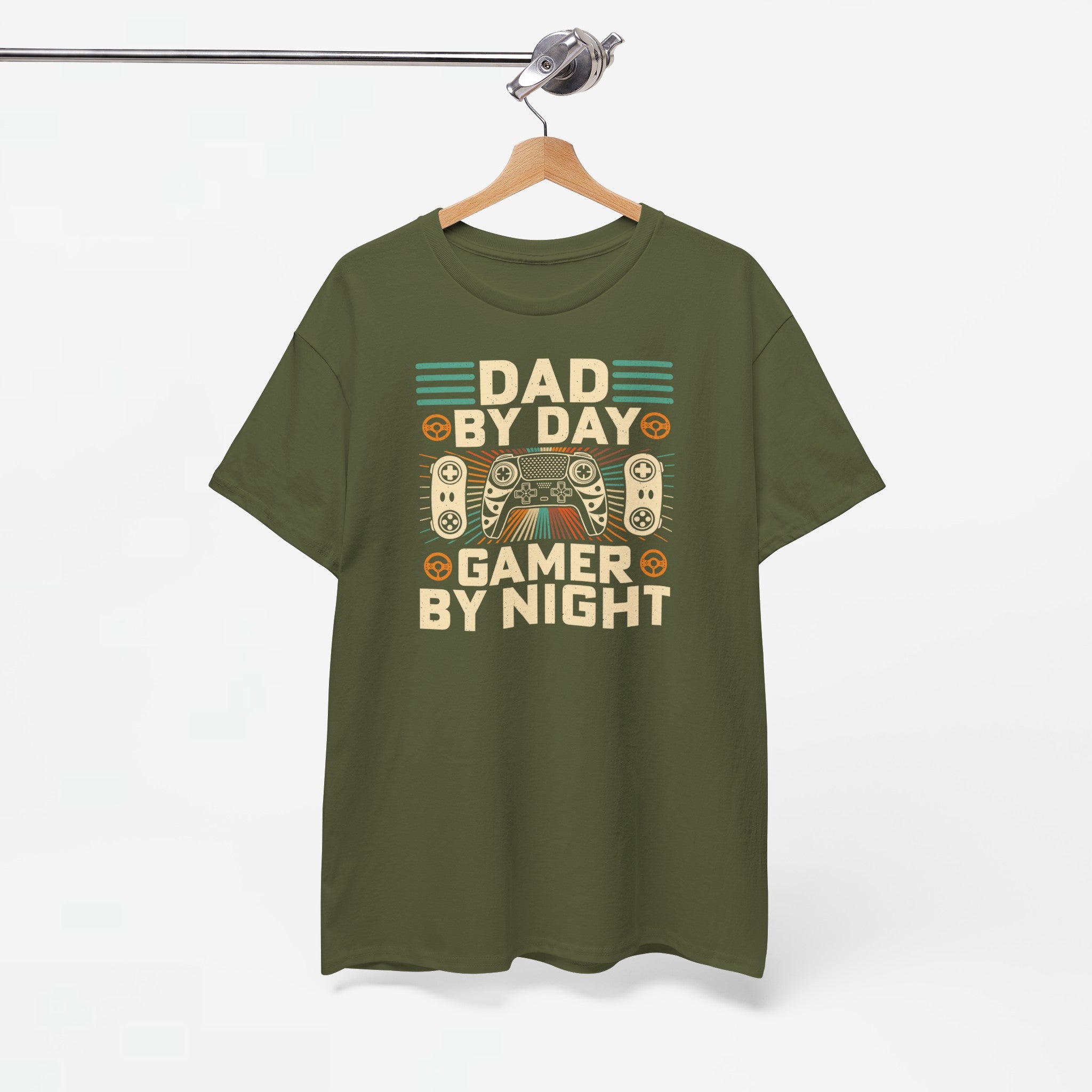 Vaderdag Papa Cadeau - T-shirt - Dad by Day, Gamer by Night - Oversized #6