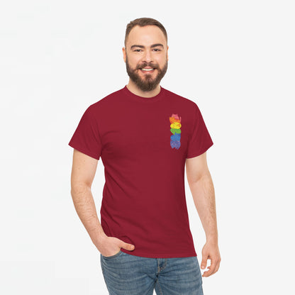 Gay Pride T-shirt - Katten Regenboog - Oversized #39