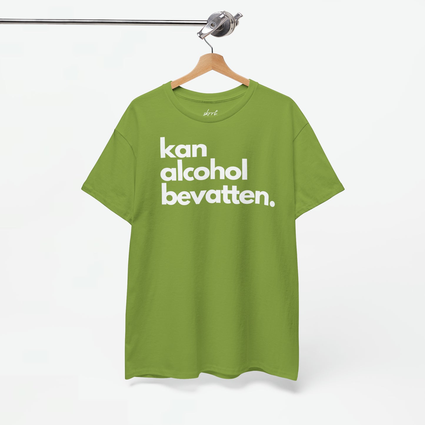 Kan Alcohol Bevatten | Front Print | Koningsdag T-shirt | Oversized