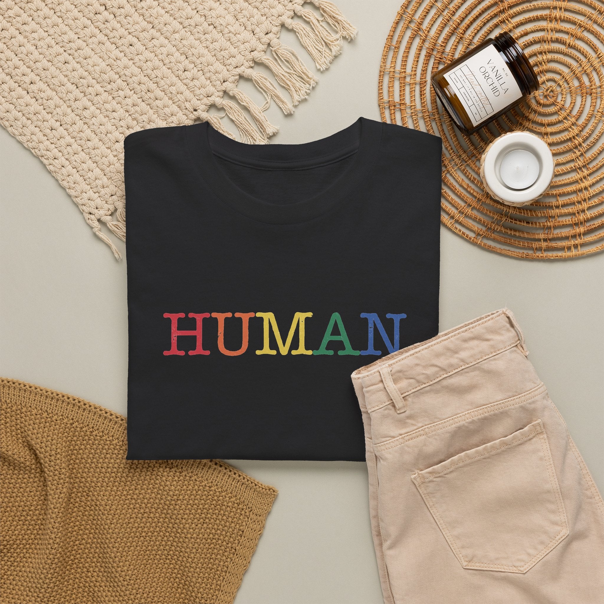 Gay Pride T-shirt - Regenboog Human | SkrrtShirt