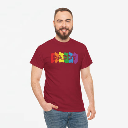 Gay Pride T-shirt - Regenboog Daddy - Oversized #64