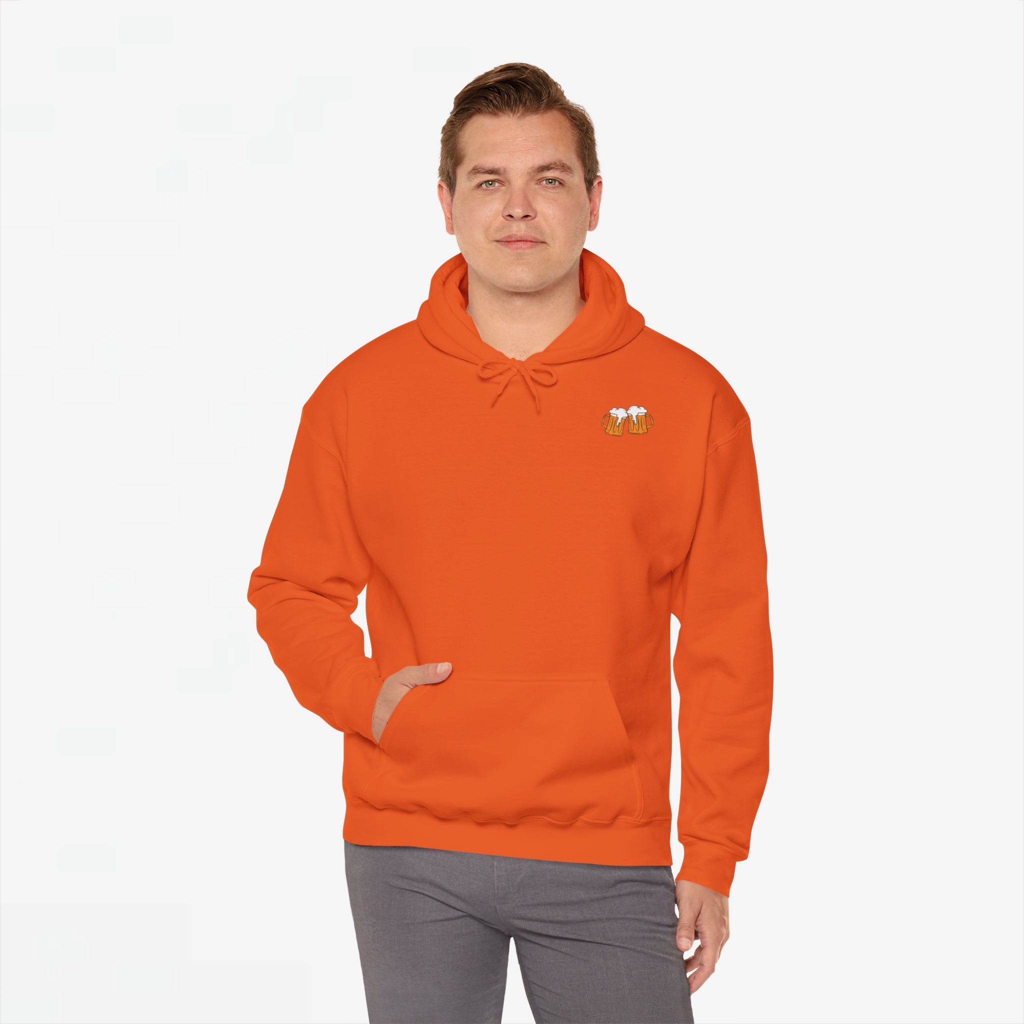 Indien Dronken Graag Retourneren naar vriend(in) | Back Print | Koningsdag Hoodie | Oversized