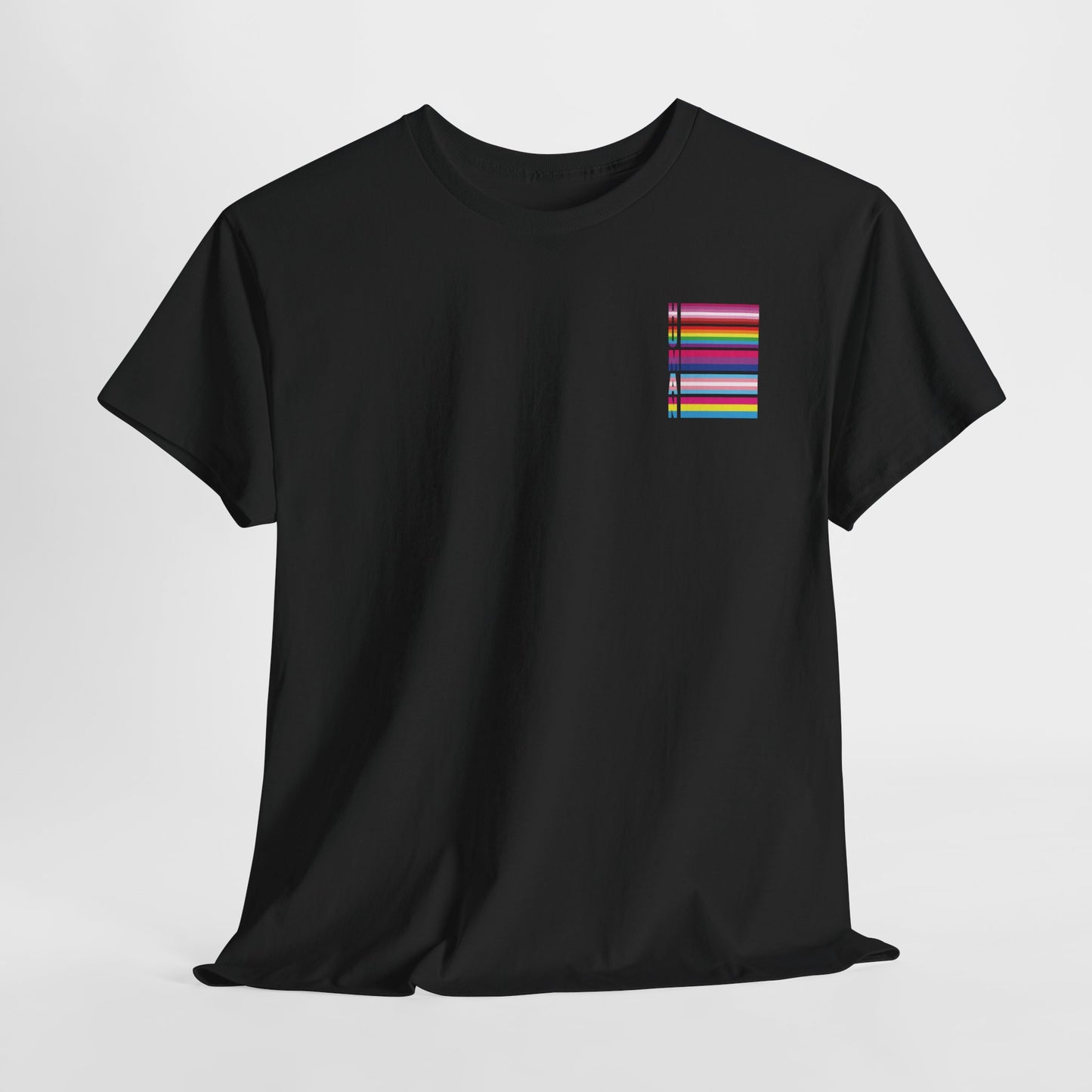 Gay Pride T-shirt - LGBTQ+ Vlag Human - Back Print - Oversized #12