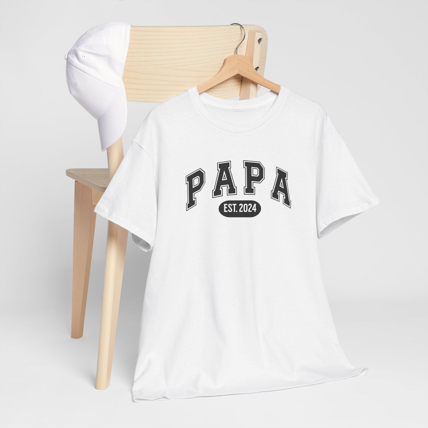 Gepersonaliseerde Vaderdag Papa Cadeau - T-shirt - Papa - EST [Jaar]