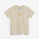 Zandkleurige oversized T-shirt met Mama Bear-print op de borst