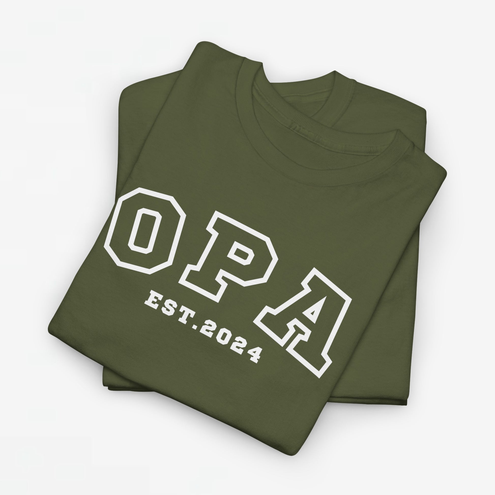 Gepersonaliseerde Vaderdag Papa Cadeau - T-shirt - Opa - EST [Jaar]