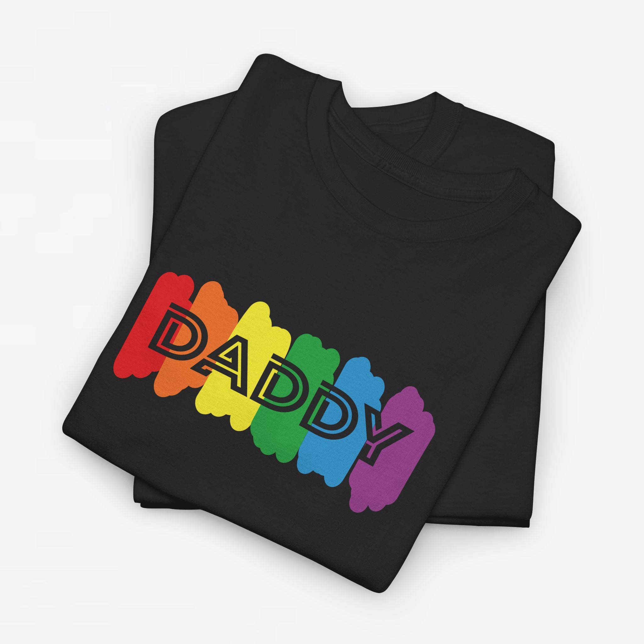 Gay Pride T-shirt - Regenboog Daddy - Oversized #64