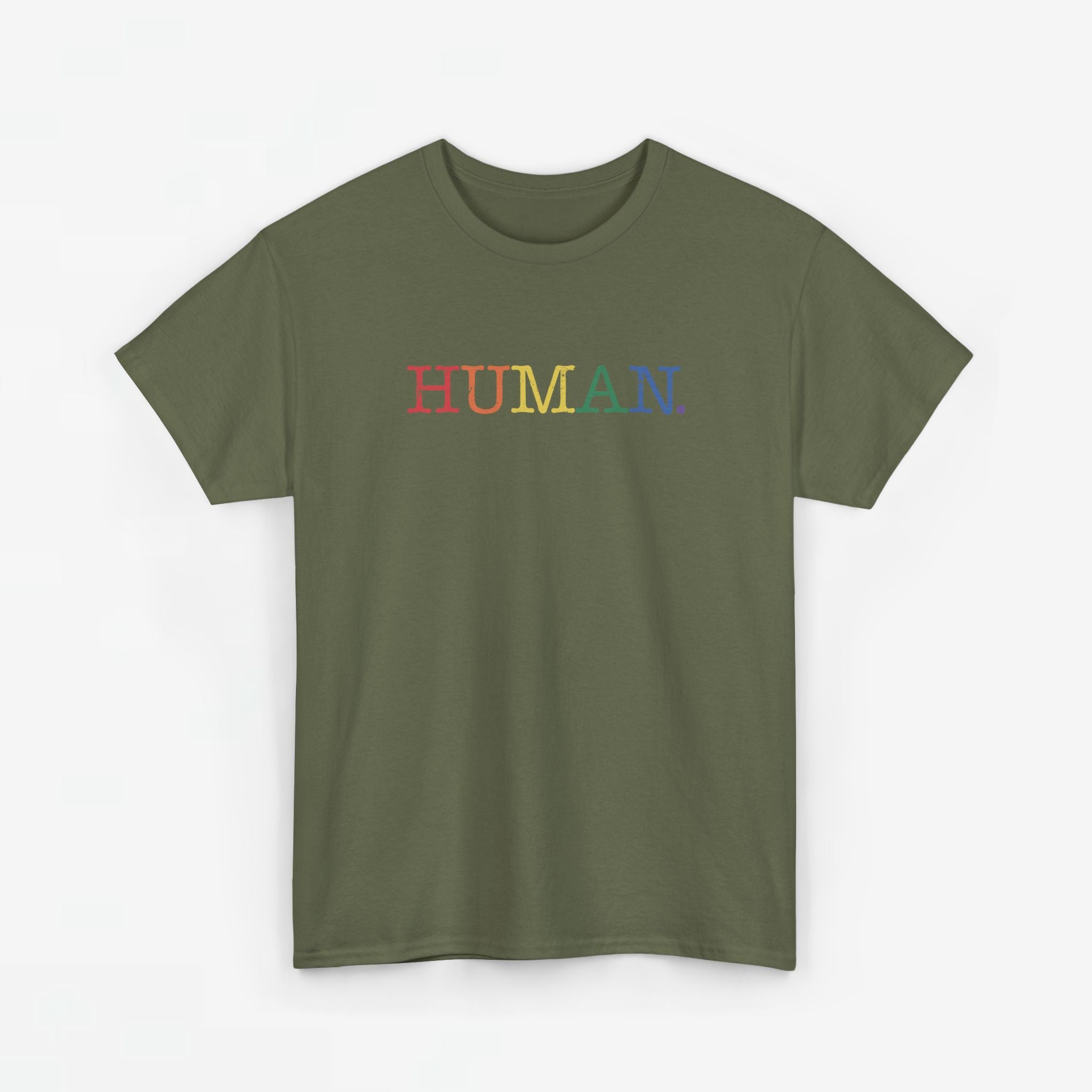 Gay Pride T-shirt - Regenboog Human - Oversized #1