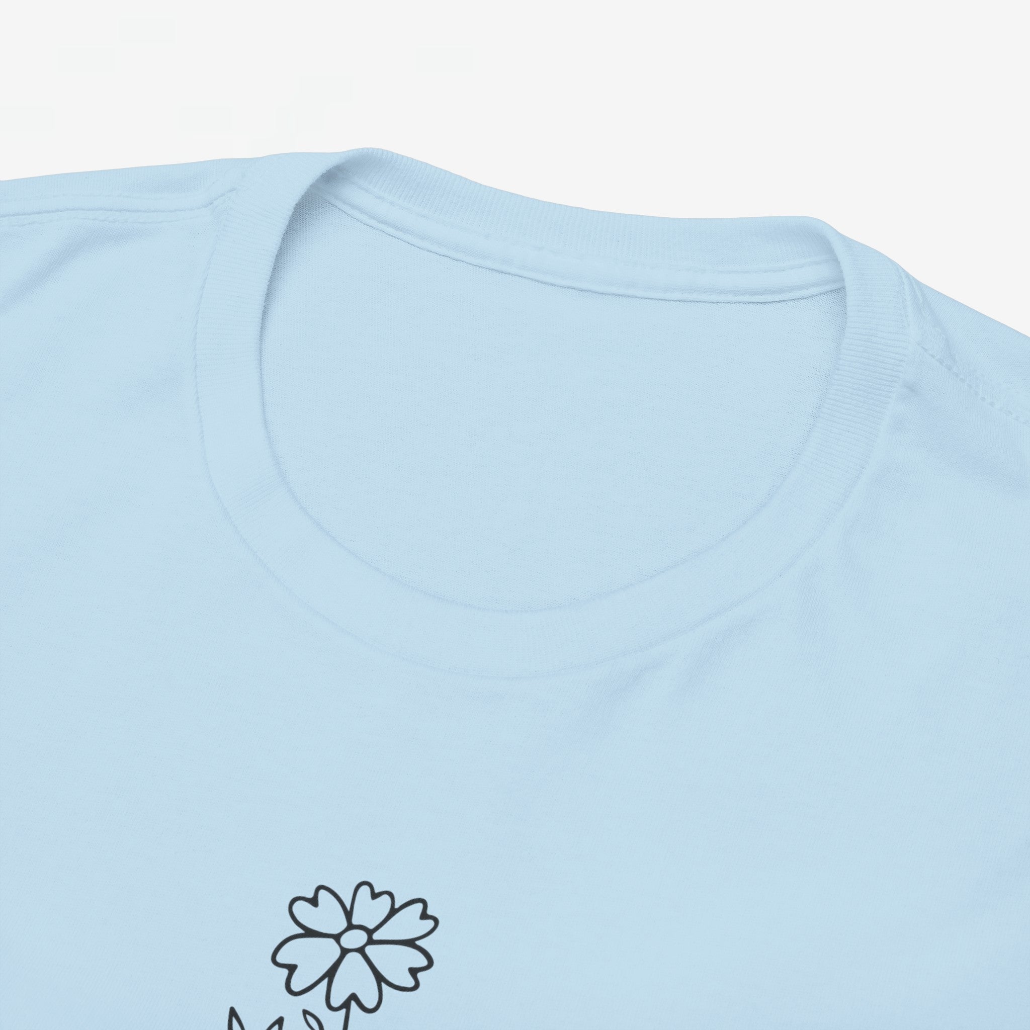Moederdag Mama Cadeau - T-shirt - Line Art Bloem - Oversized - #23