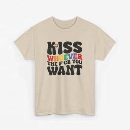 Gay Pride T-shirt - Kiss whoever the f*ck you want - Oversized #34