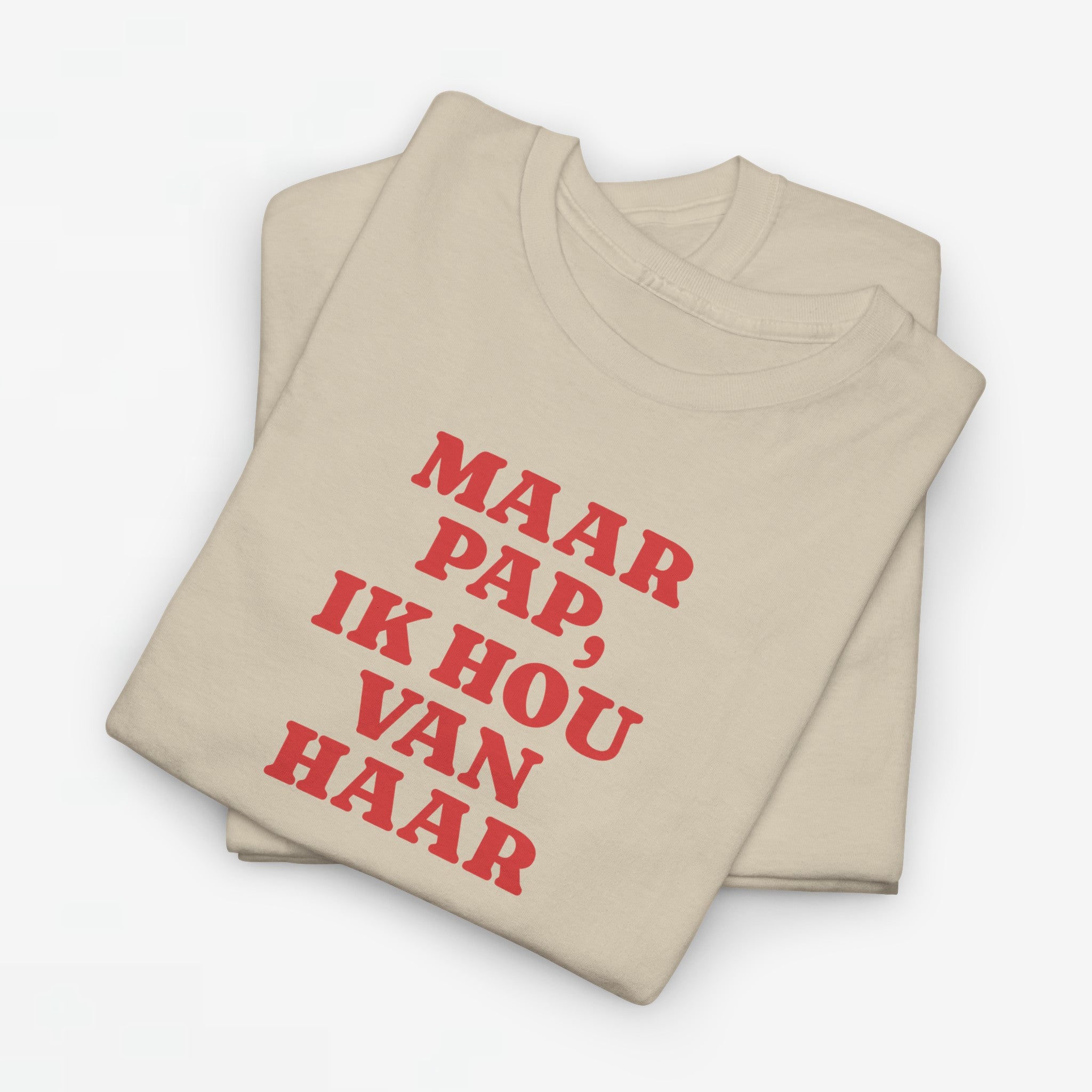Gay Pride T-shirt -  Maar Pap, Ik Hou Van Haar - Oversized Tee
