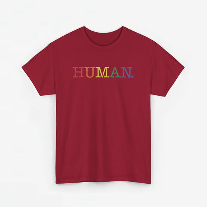 Gay Pride T-shirt - Regenboog Human - Oversized #1