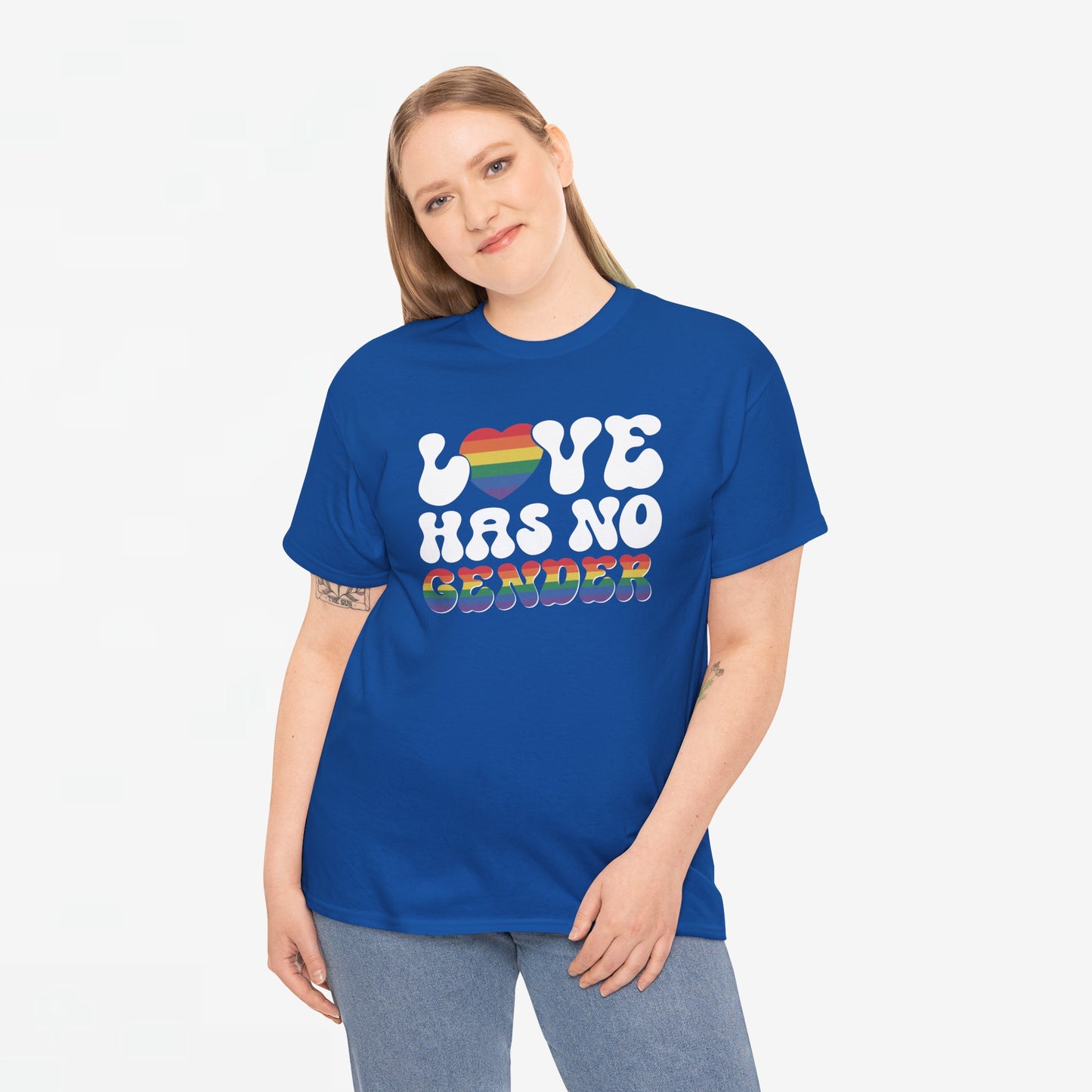 Gay Pride T-shirt - Love Has No Gender - Oversized #20