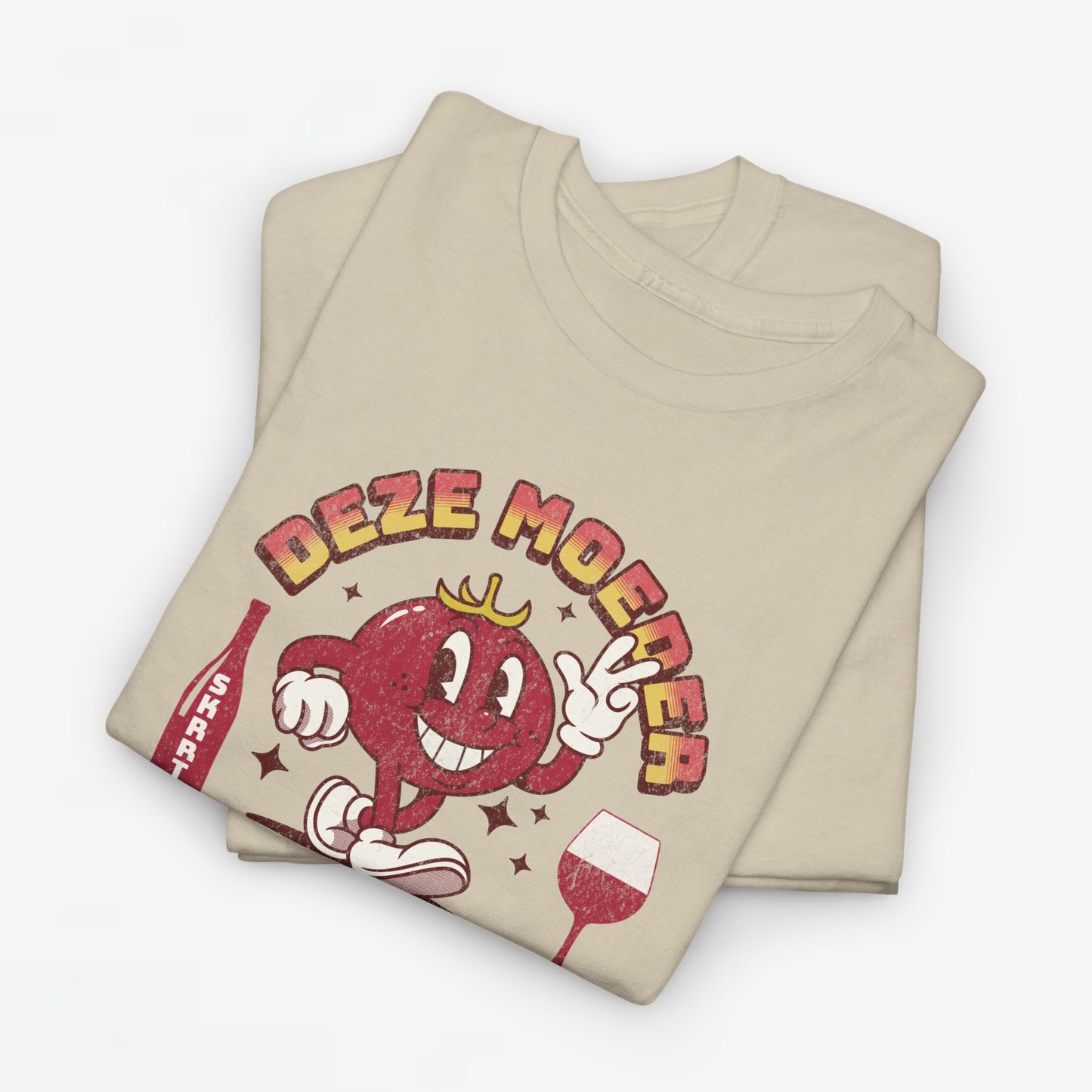 Moederdag Mama Cadeau - T-shirt - Deze Moeder Wil Wijn - Oversized - #97