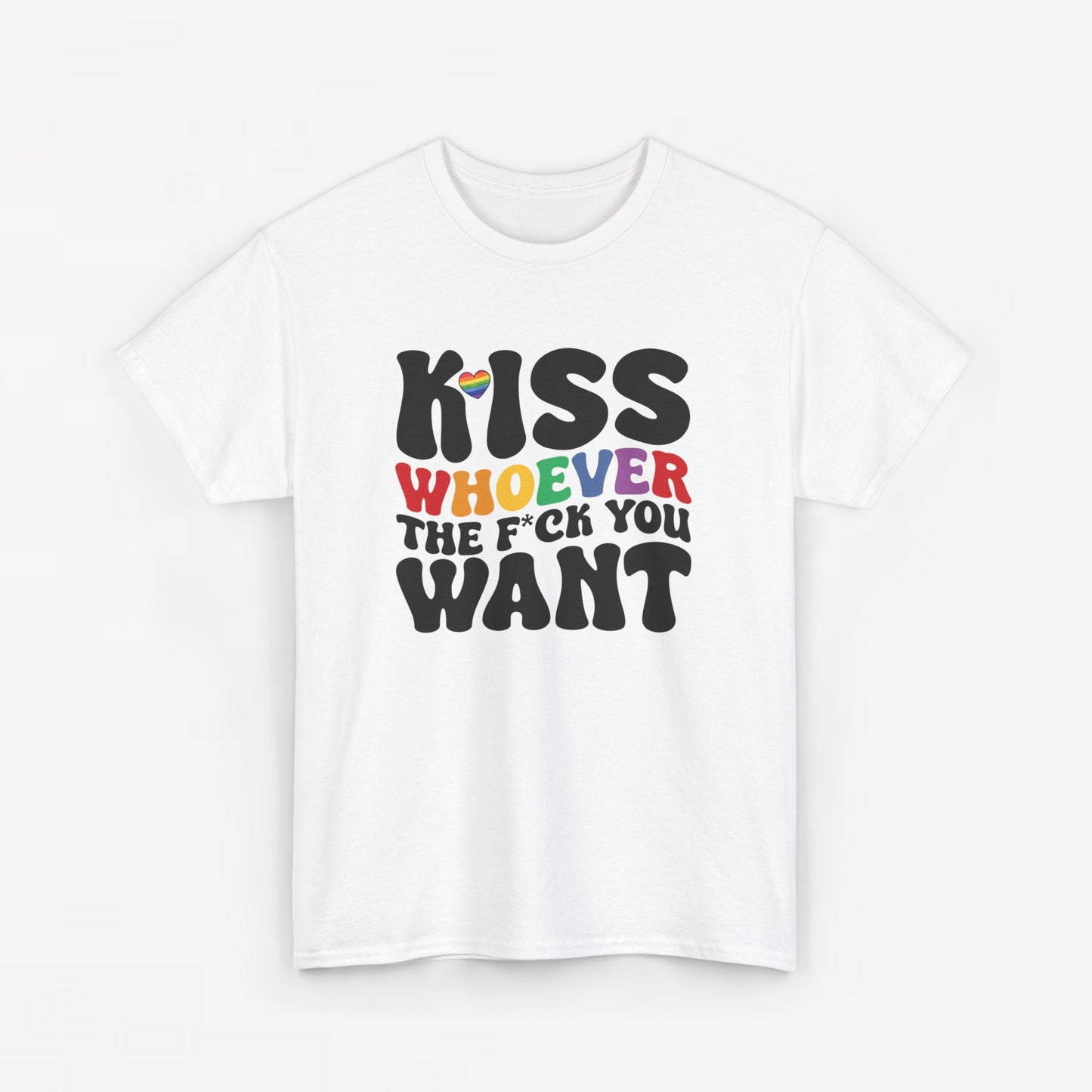 Gay Pride T-shirt - Kiss whoever the f*ck you want - Oversized #34