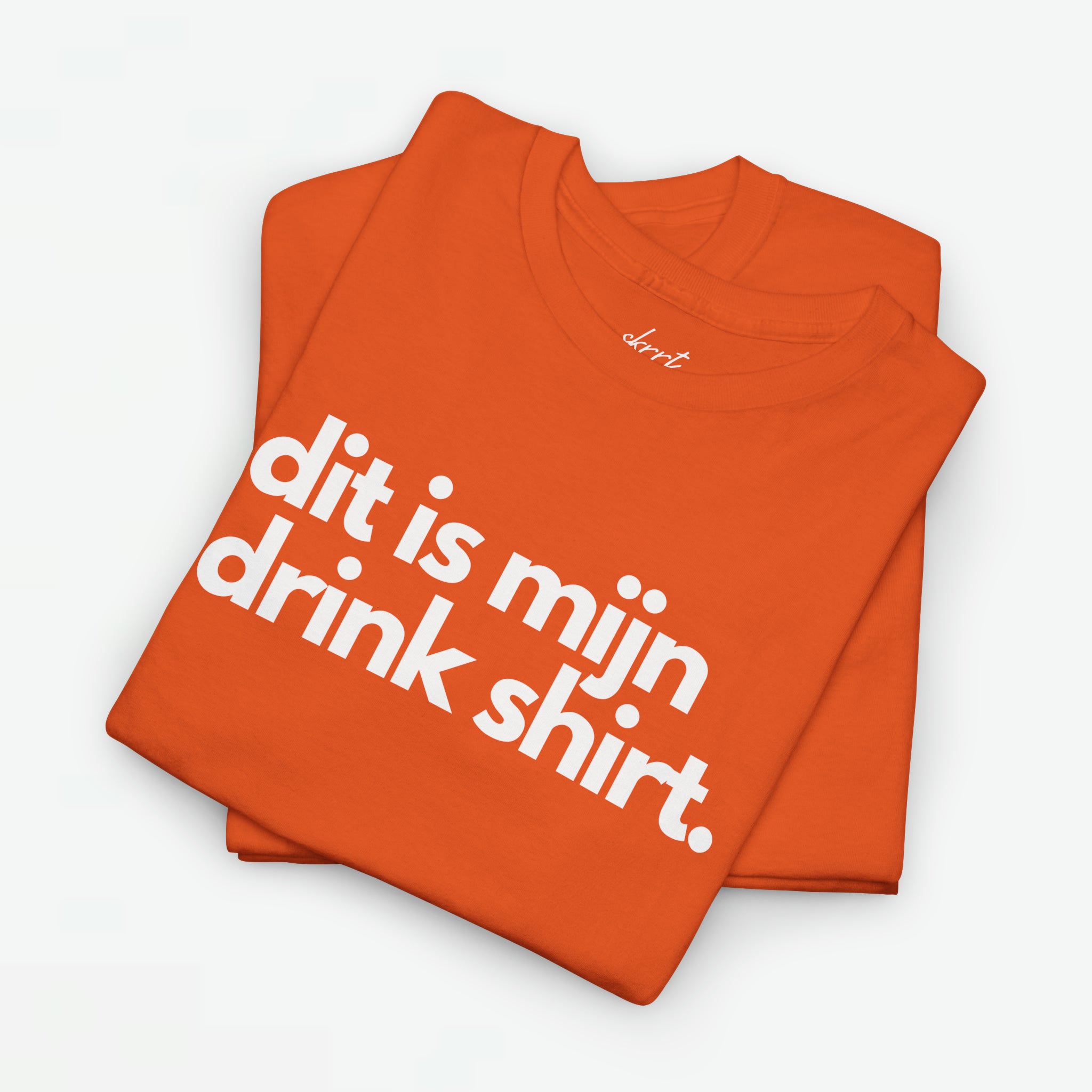 Dit is mijn drink shirt | Front Print | Koningsdag T-shirt | Oversized