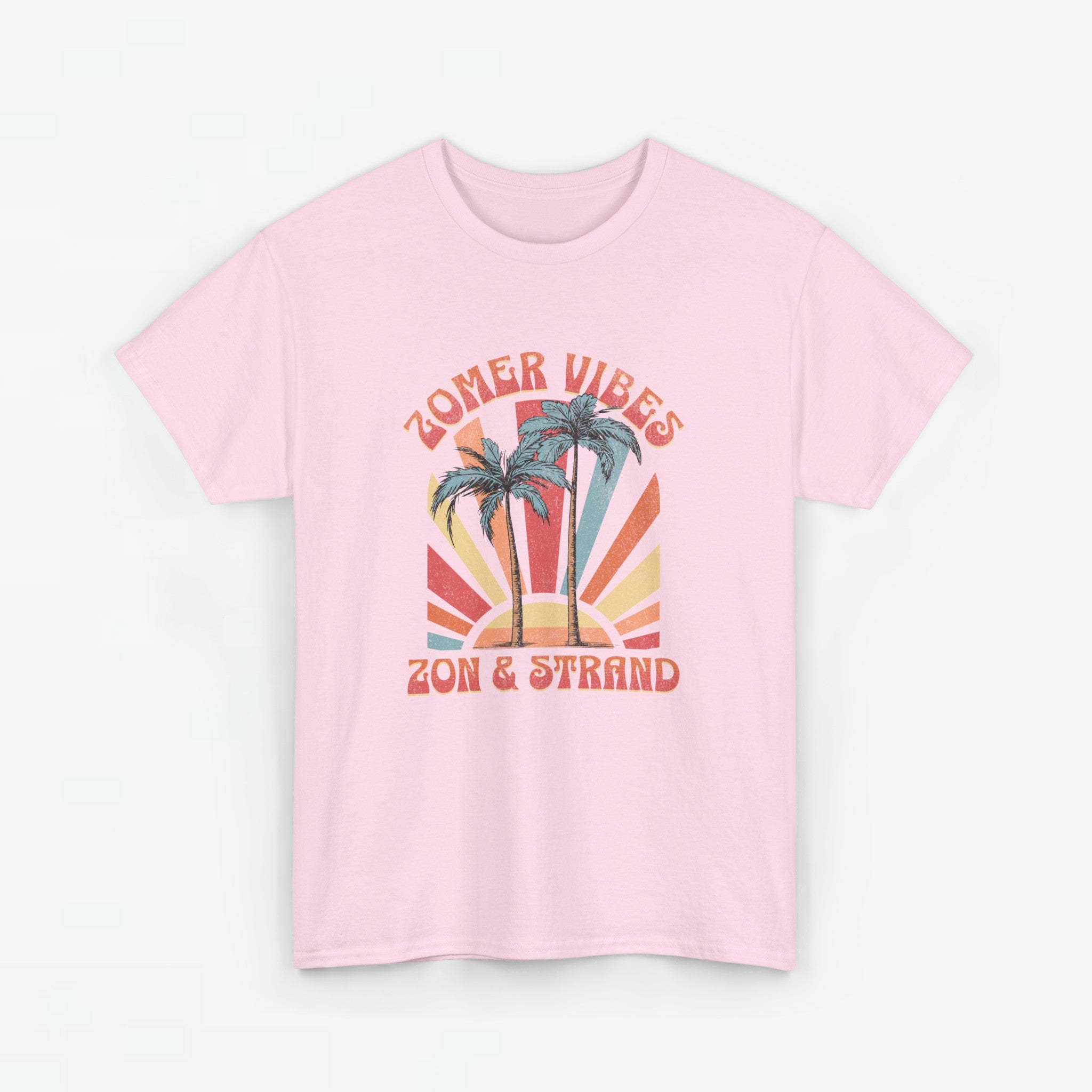 Dames Zomer Oversized T-shirt met print - Zomer Vibes Zon & Strand