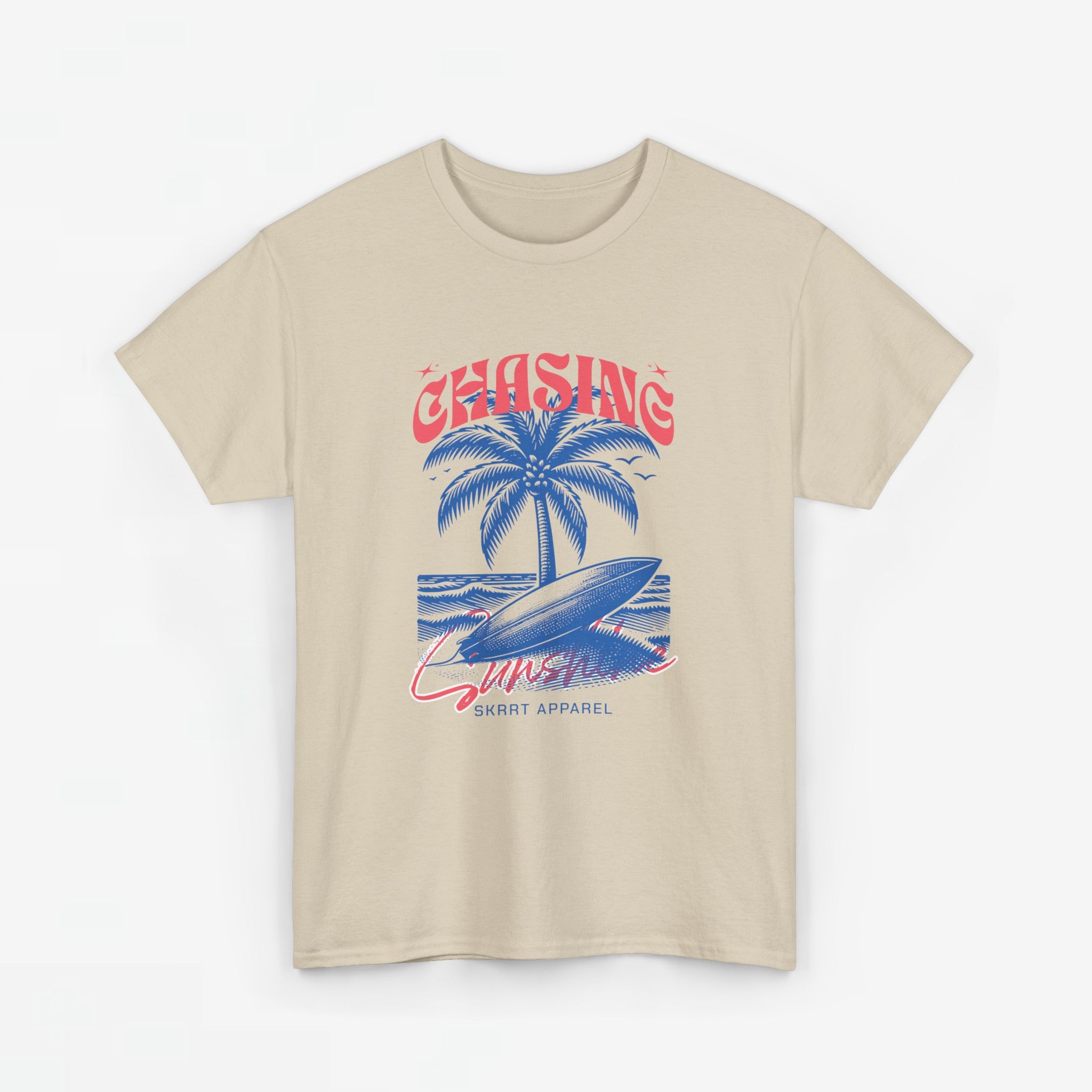 Dames Zomer Oversized T-shirt met print - Chasing Sunshine