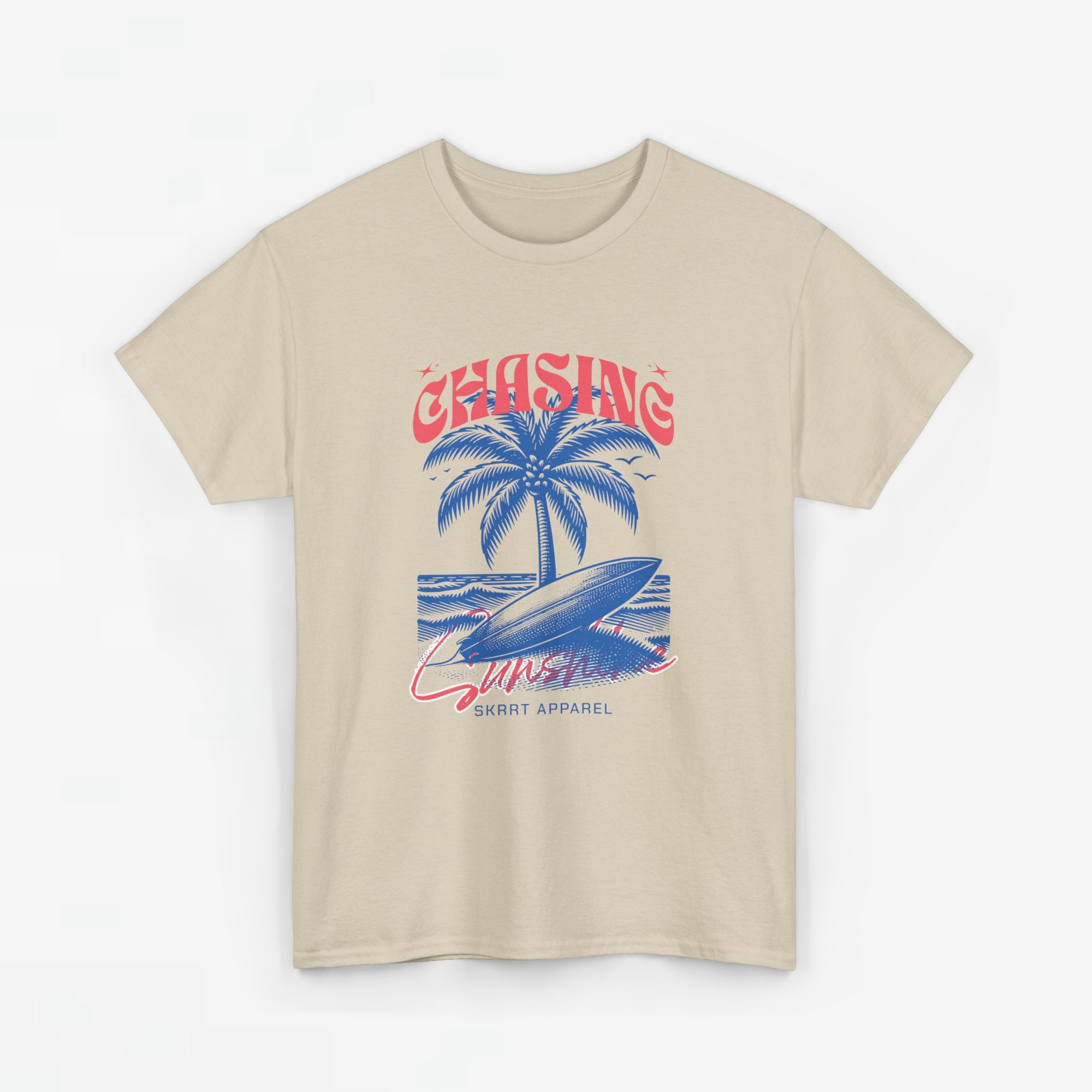 Heren Zomer Oversized T-shirt met print - Chasing Sunshine