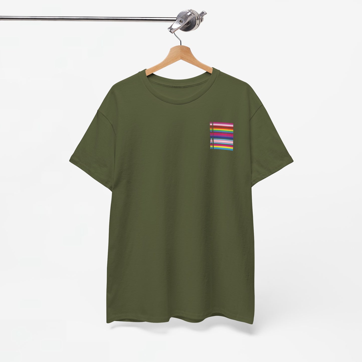 Gay Pride T-shirt - LGBTQ+ Vlag Human - Back Print - Oversized #12