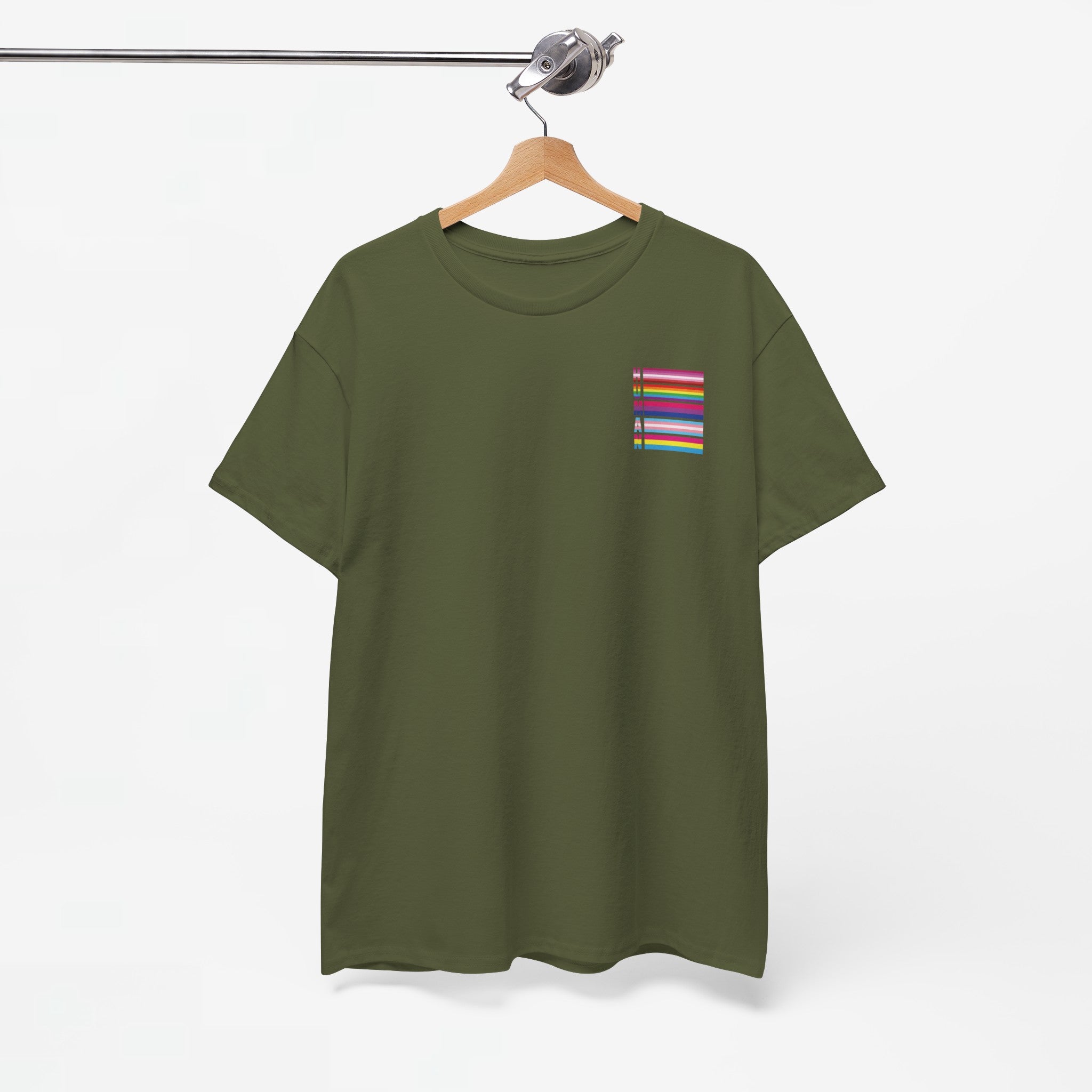 Gay Pride T-shirt - LGBTQ+ Vlag Human - Back Print - Oversized #12