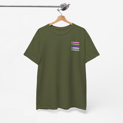 Gay Pride T-shirt - LGBTQ+ Vlag Human - Back Print - Oversized #12