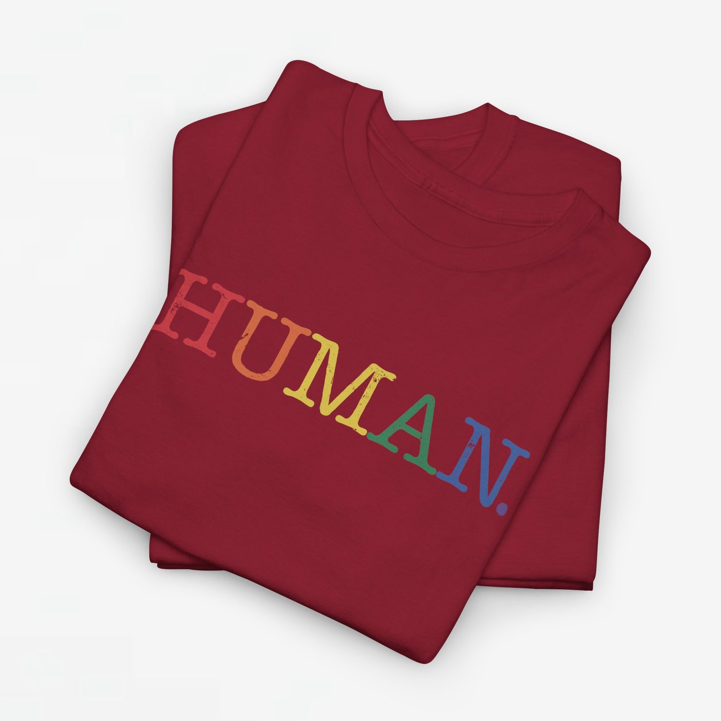 Gay Pride T-shirt - Regenboog Human - Oversized #1