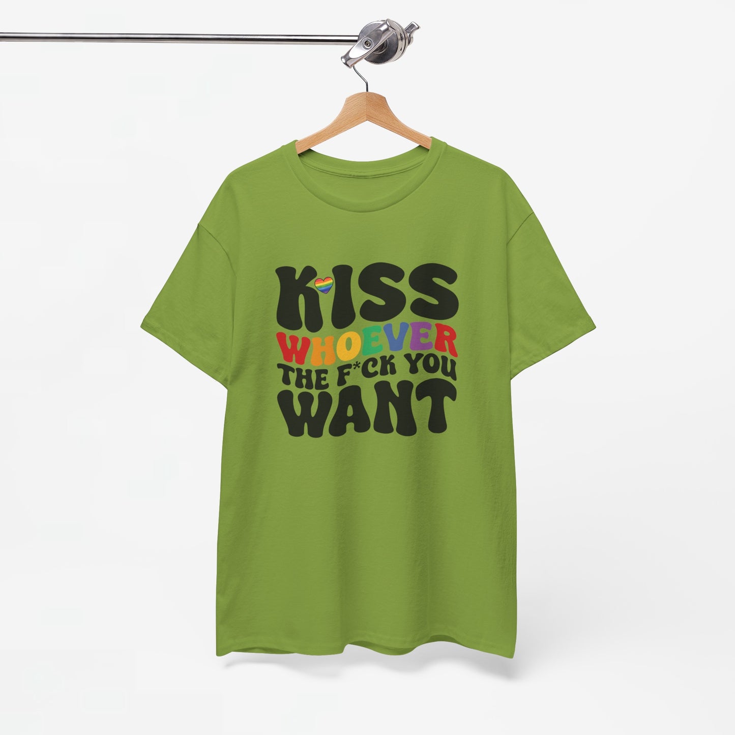 Gay Pride T-shirt - Kiss whoever the f*ck you want - Oversized #34