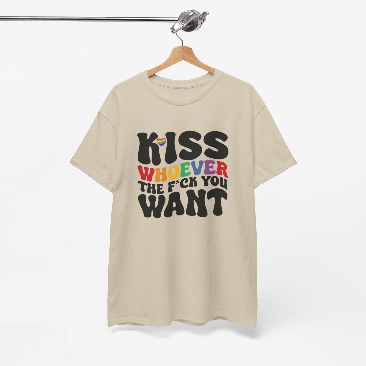 Gay Pride T-shirt - Kiss whoever the f*ck you want - Oversized #34