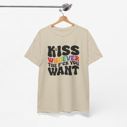 Gay Pride T-shirt - Kiss whoever the f*ck you want - Oversized #34