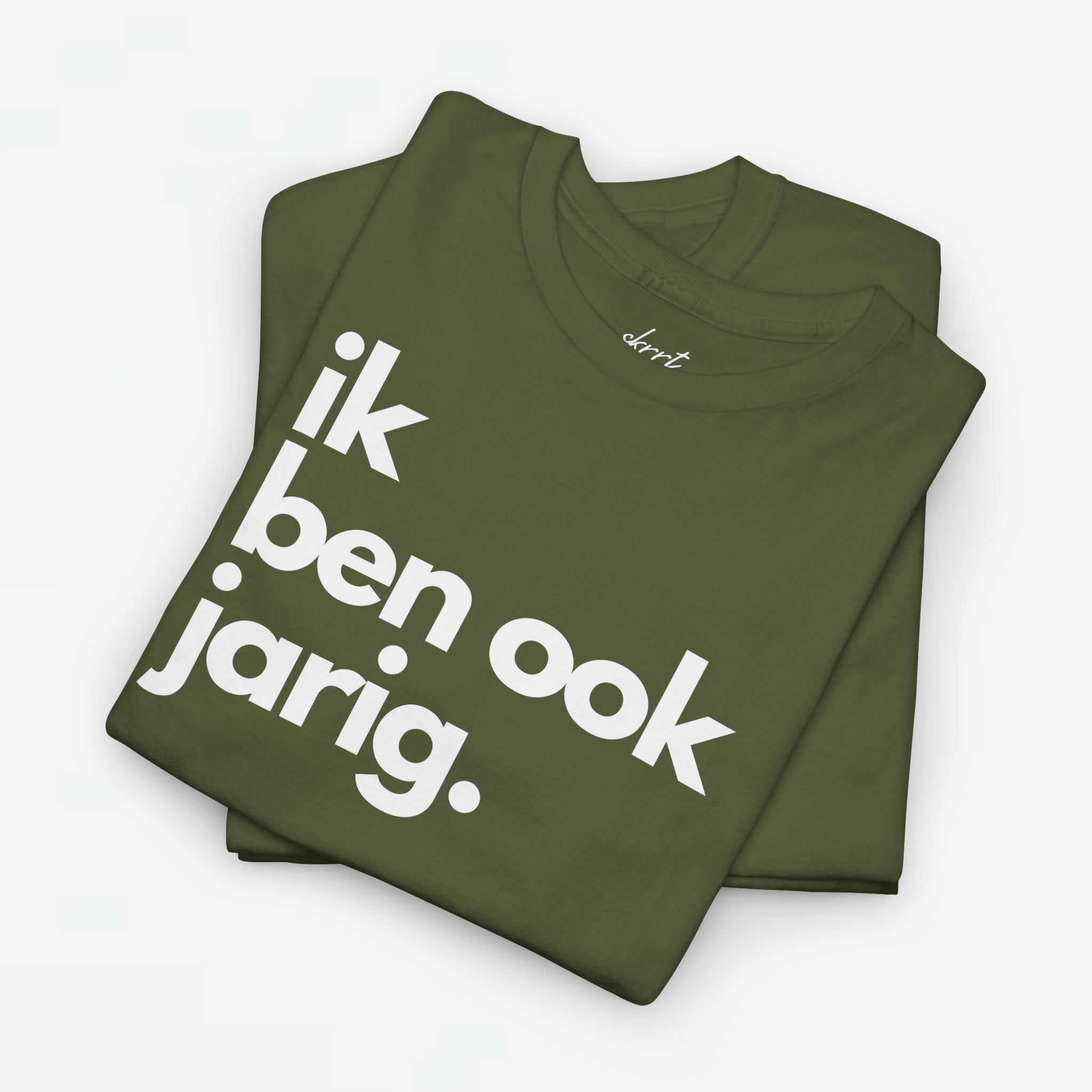 Ik ben ook jarig | Front Print | Koningsdag T-shirt | Oversized