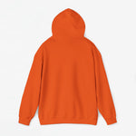 Oranje oversized hoodie met capuchon en gladde achterkant