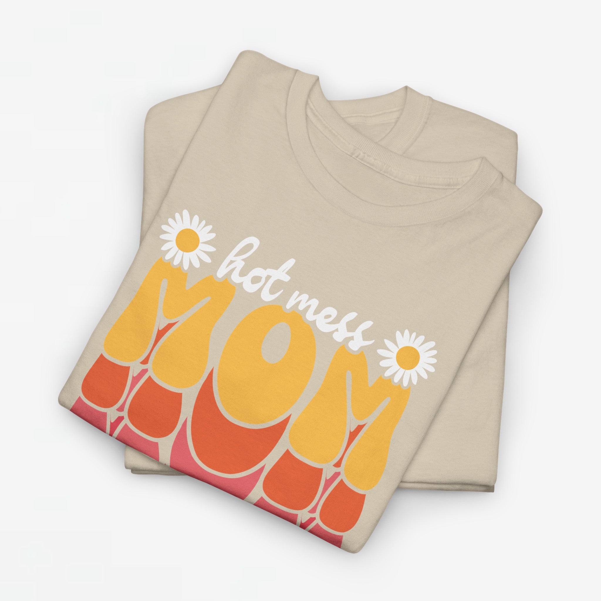 Moederdag Mama Cadeau - T-shirt - Hot Mess Mom - Oversized - #31