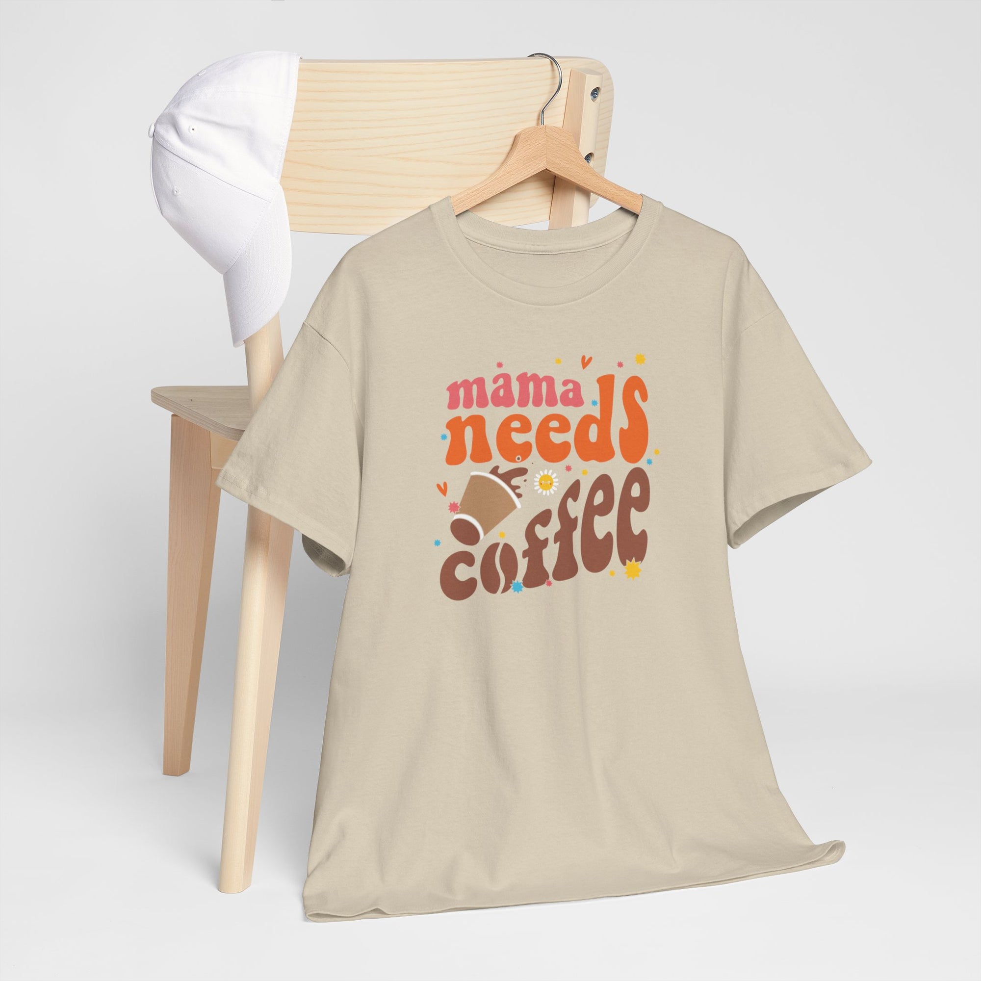 Moederdag Mama Cadeau - T-shirt - Mama Needs Coffee - Oversized - #22