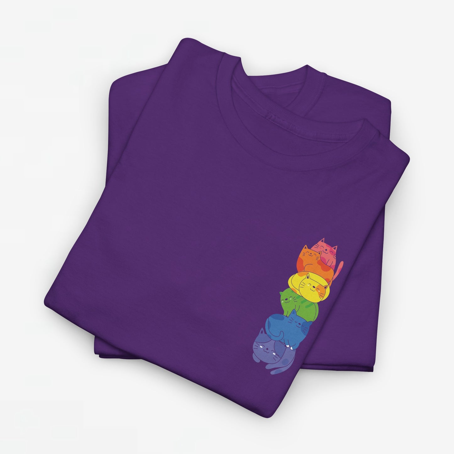 Gay Pride T-shirt - Katten Regenboog - Oversized #39