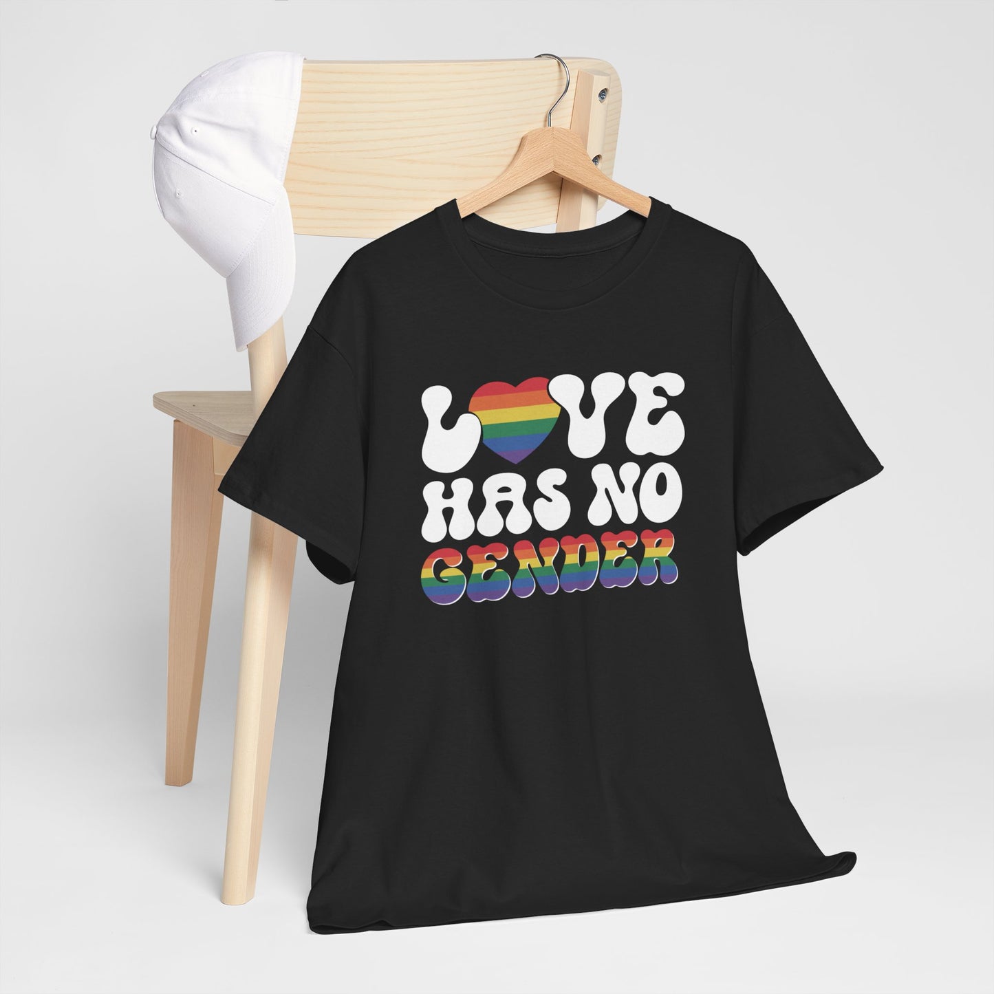 Gay Pride T-shirt - Love Has No Gender - Oversized #20