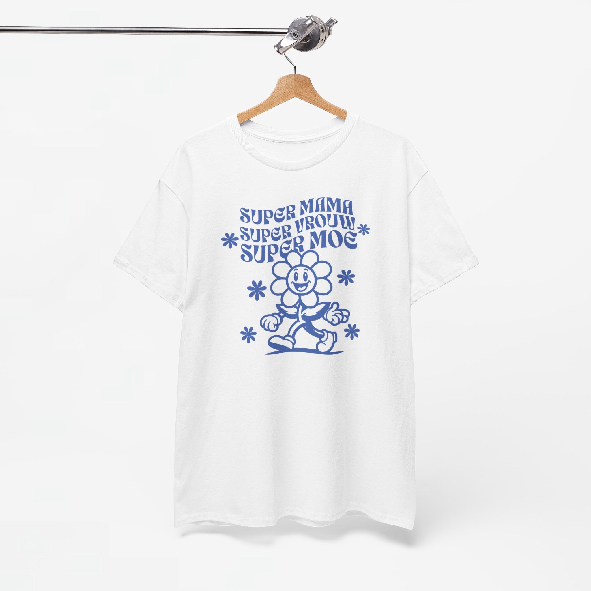 Moederdag Mama Cadeau - T-shirt - Super Mama, Super Vrouw, Super Moe - Oversized - #85