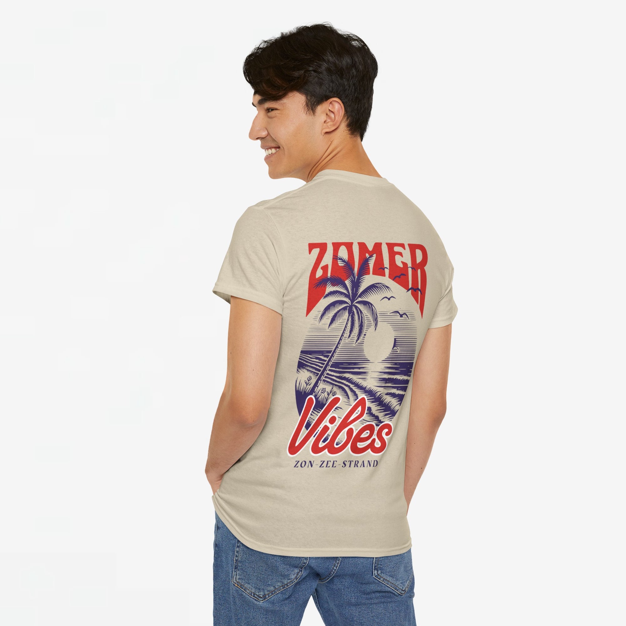 Zomer T-shirt voor Heren - Skrrtshirt Zomervakantie Oversized Tee #1 - Zomer Vibes