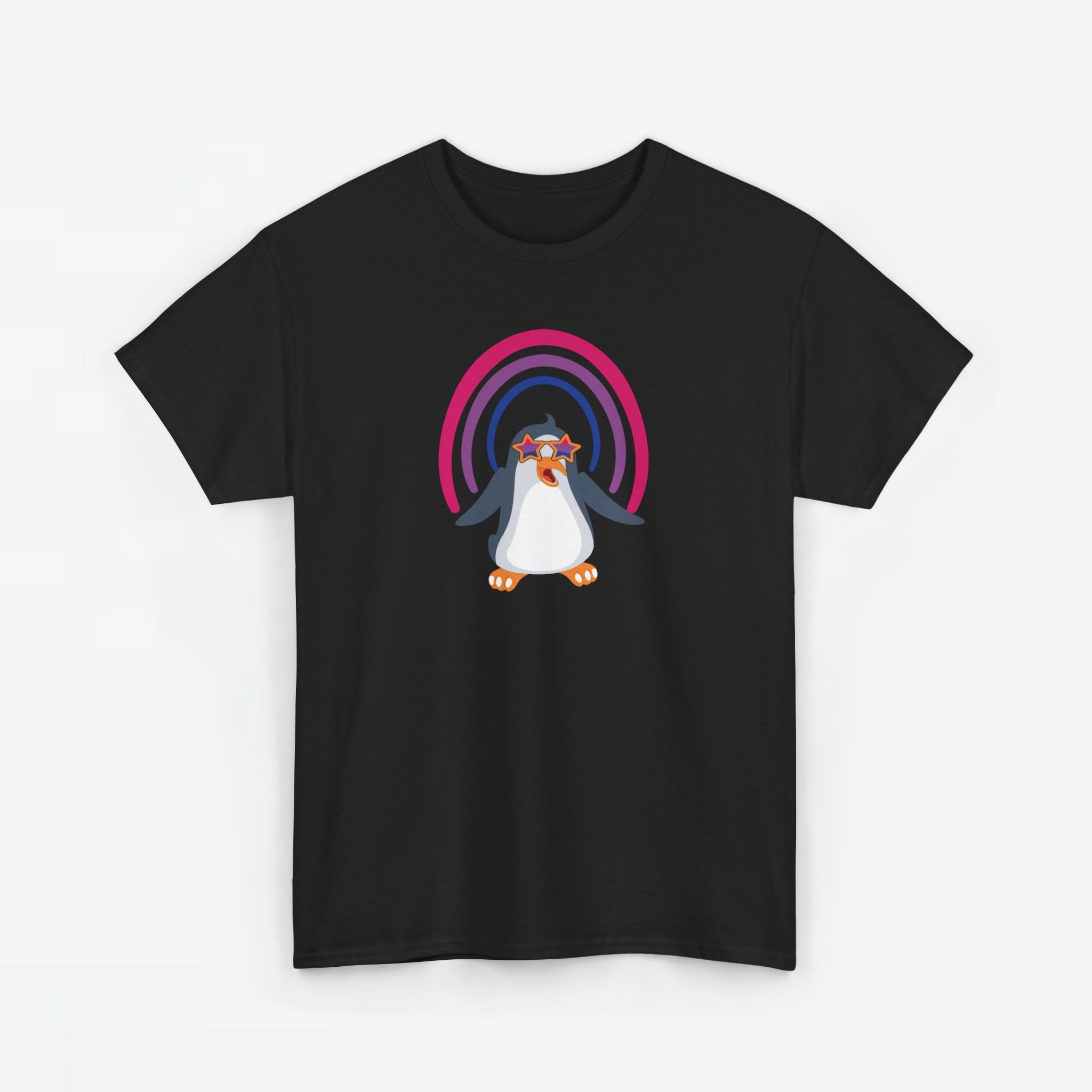 Gay Pride T-shirt - Bi Penguin - Oversized #59