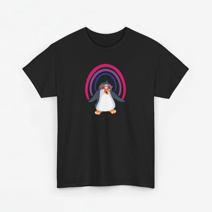 Gay Pride T-shirt - Bi Penguin - Oversized #59