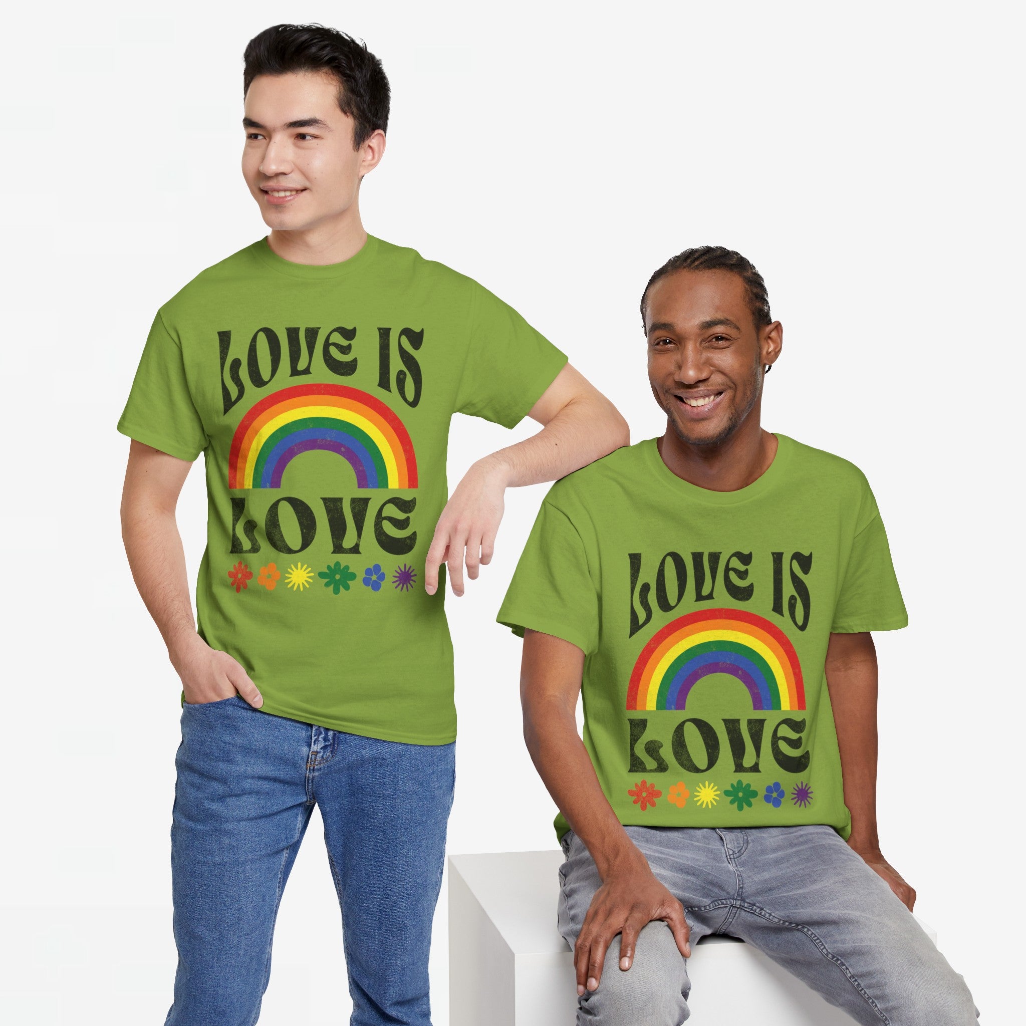 Gay Pride T-shirt - Love is love- Oversized #53