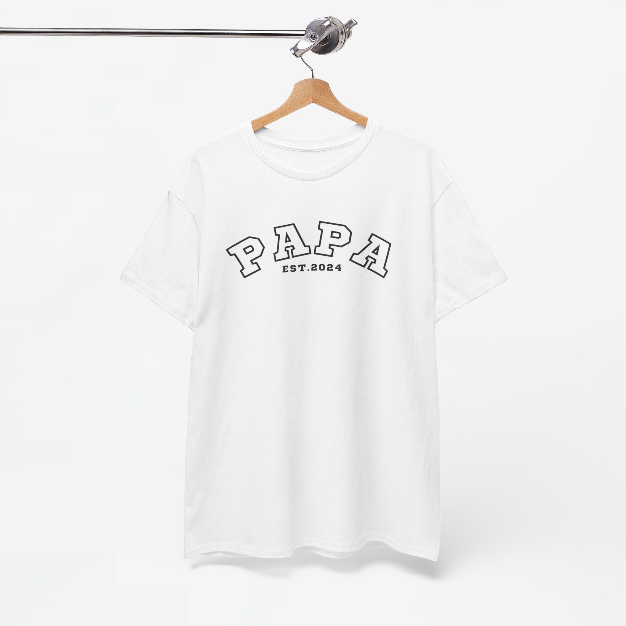 Gepersonaliseerde Vaderdag Papa Cadeau - T-shirt - Papa - EST [Jaar]