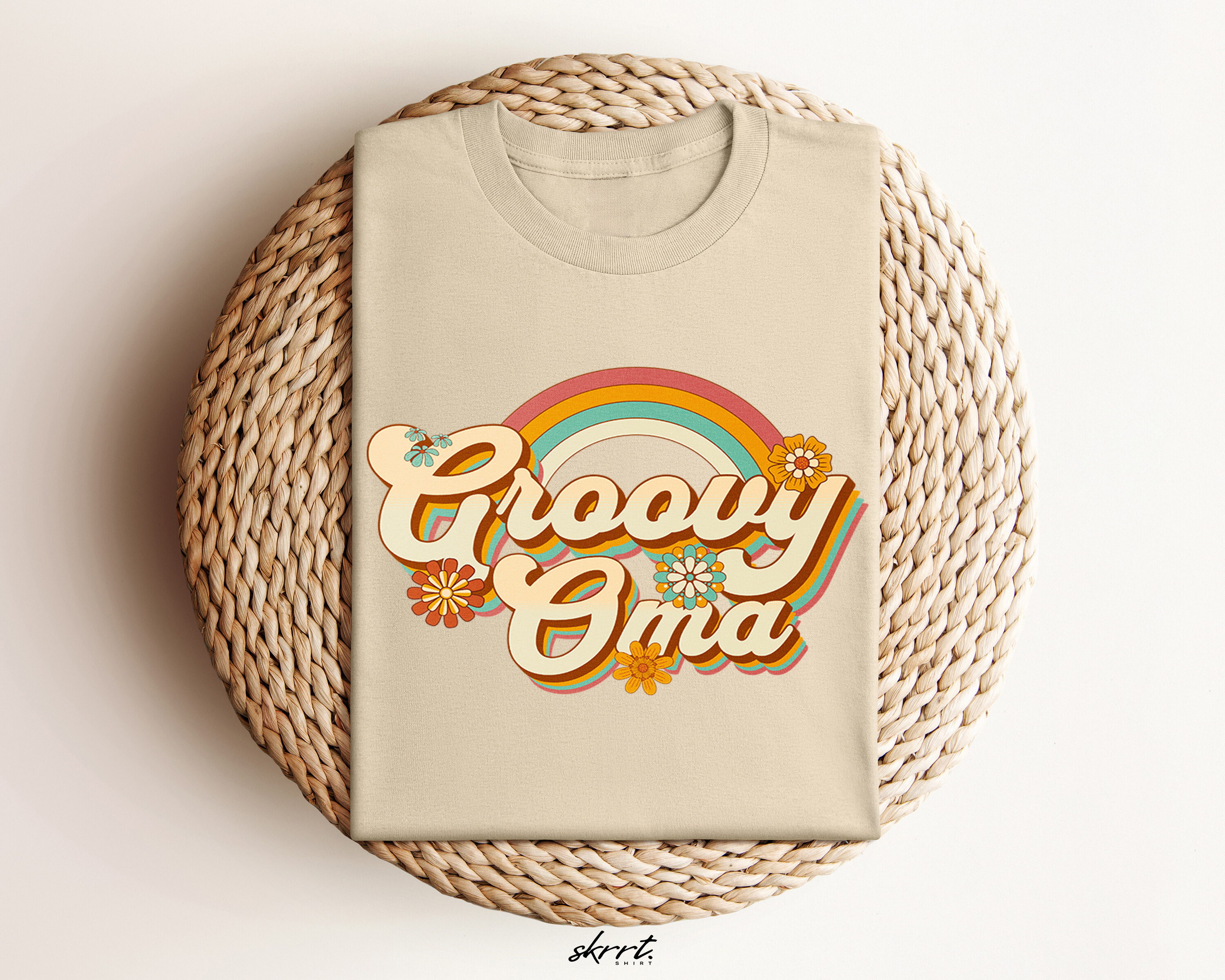 Moederdag Mama Cadeau - T-shirt - Groovy Oma - Oversized - #77