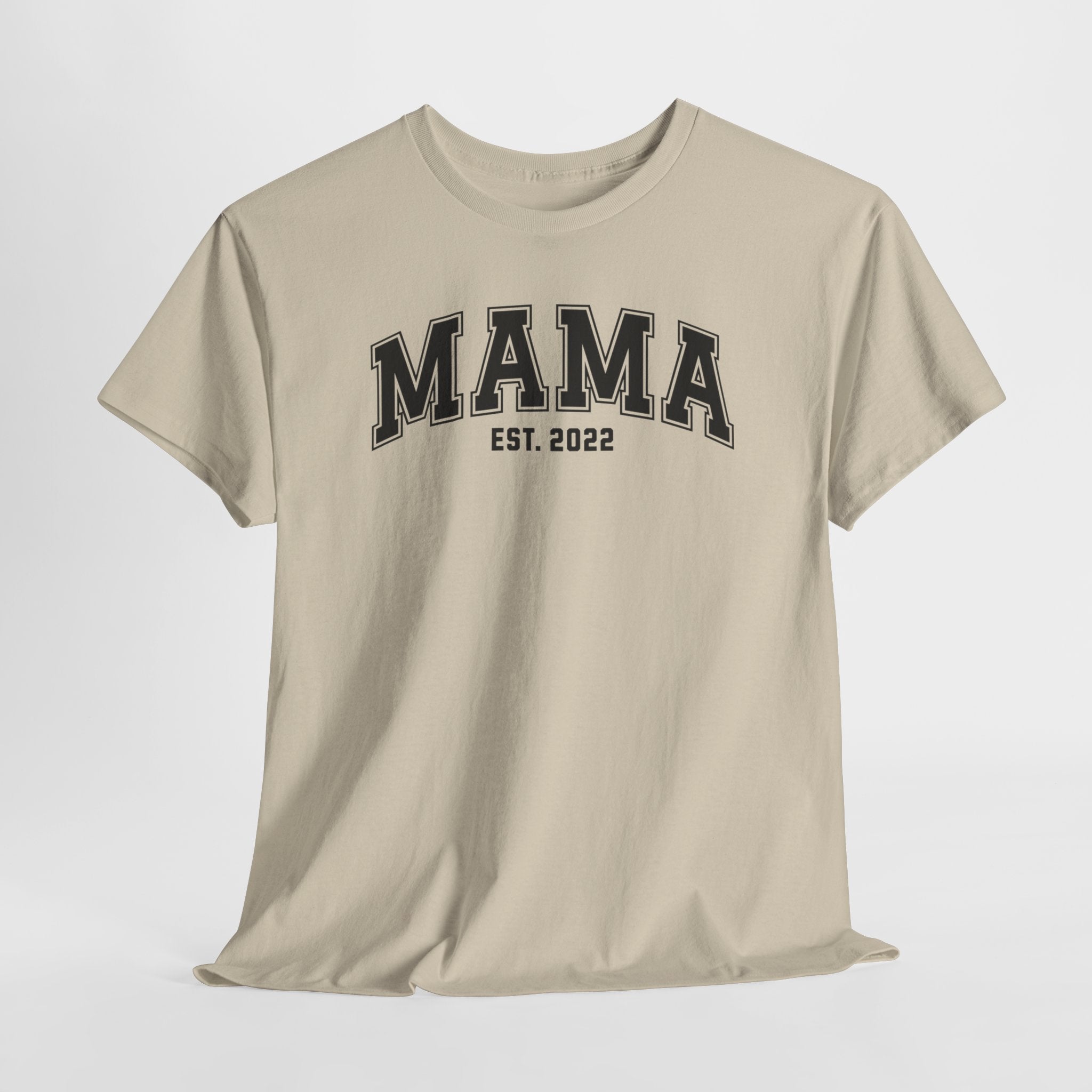 Gepersonaliseerde Moederdag Mama Cadeau - T-shirt - MAMA - EST [Jaar]