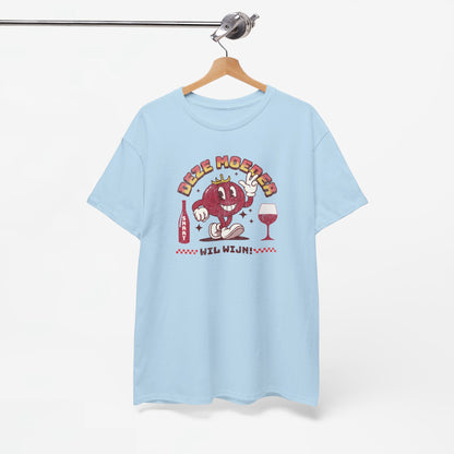 Moederdag Mama Cadeau - T-shirt - Deze Moeder Wil Wijn - Oversized - #97