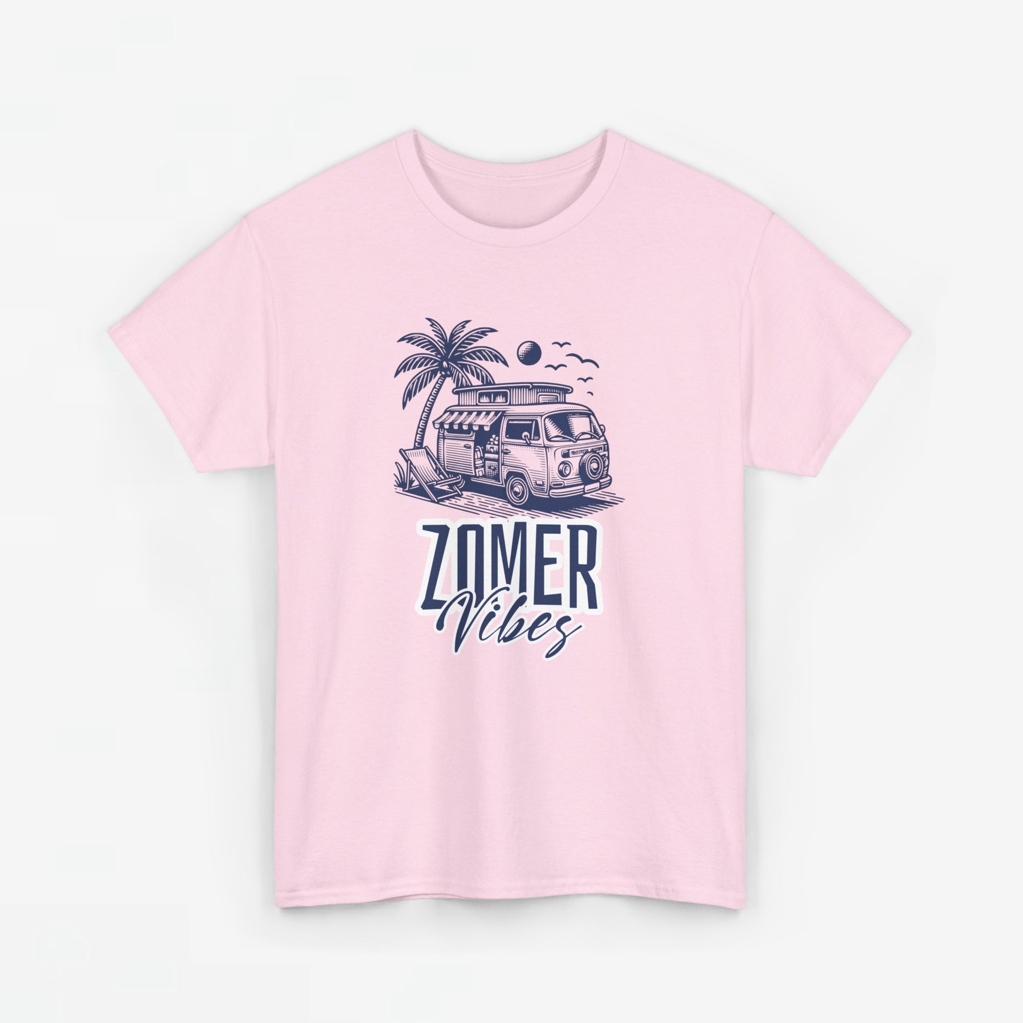 Heren Zomer Oversized T-shirt met print - Camper Zomer Vibes